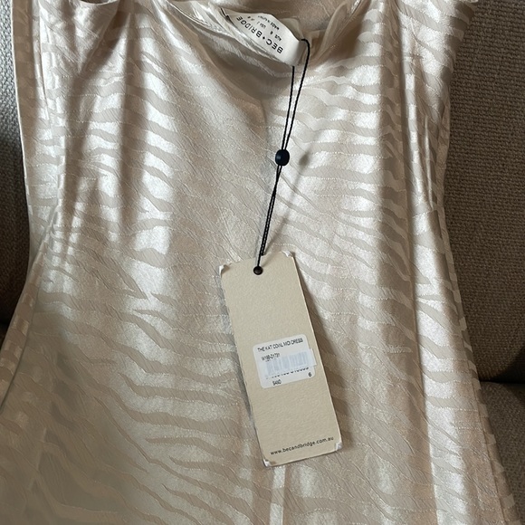 Bec & Bridge The Kat Cowl Dress Sand - Picture 5 of 6